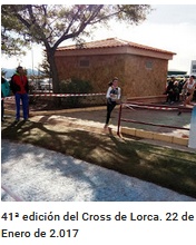 41ª edición del Cross de Lorca. 22 de Enero de 2.017